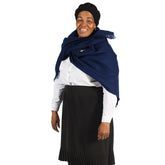 High Bulk Geo Shawl - Diamond | Stonehill Blue